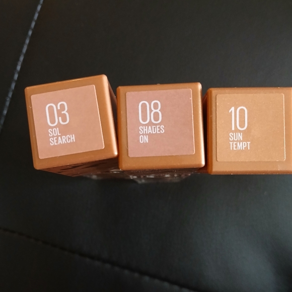 MAYBELLINE SUNKISSER Gloss Lot of 3 # 3,8, & 10 - Picture 2 of 3